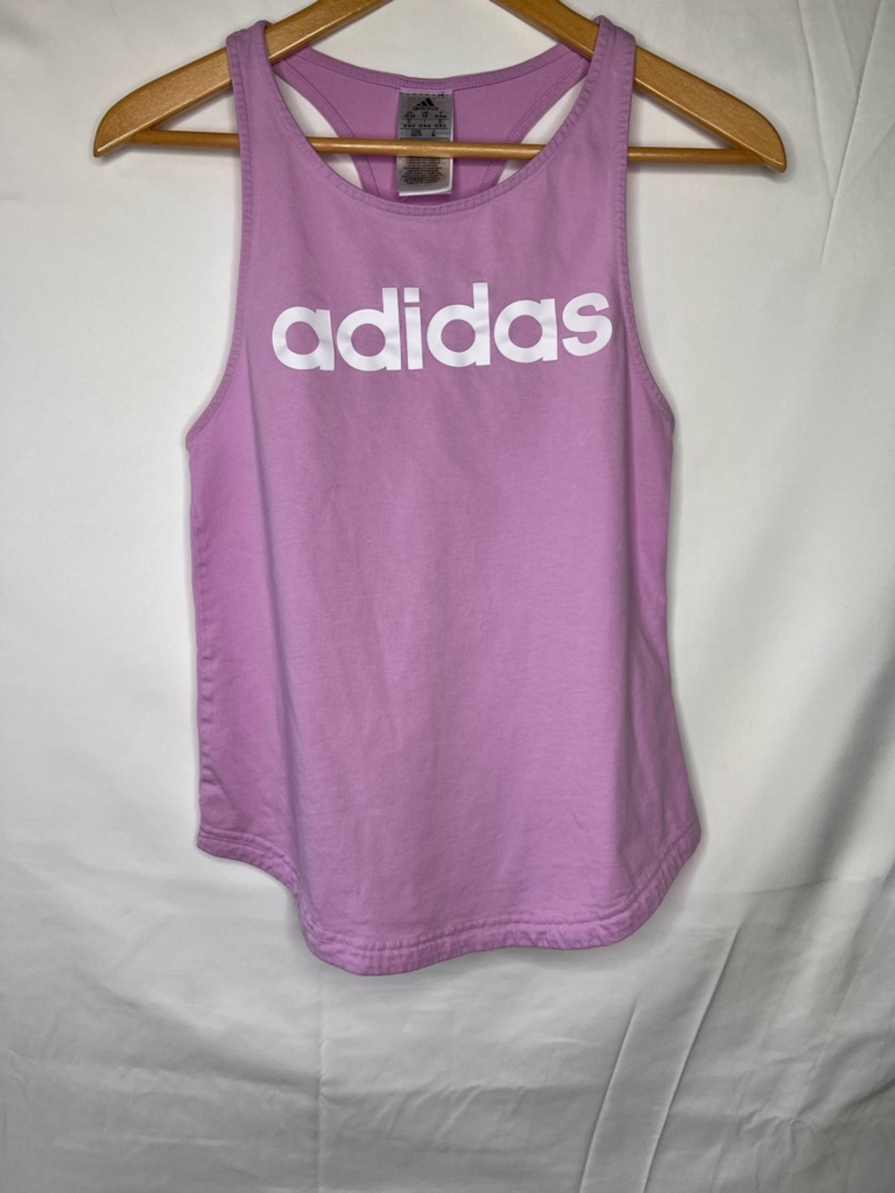 adidas Pastel Purple Logo Tank